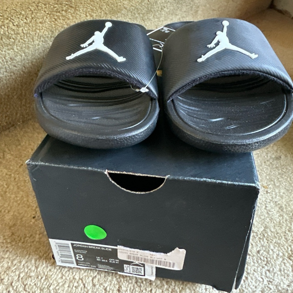 Jordan break slide black